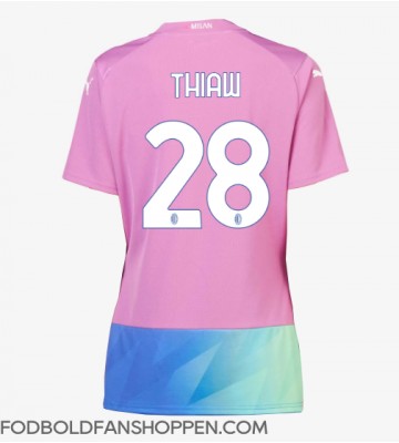 AC Milan Malick Thiaw #28 Tredjetrøje Dame 2023-24 Kortærmet